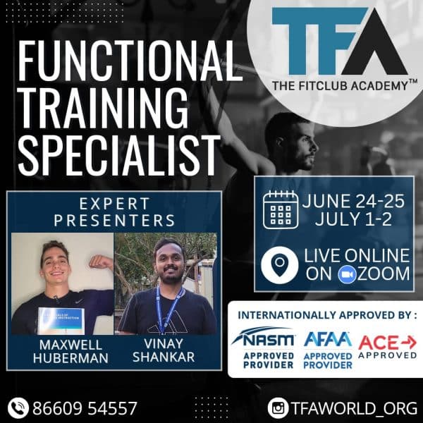 Functional Training Specialist - Online June 24 to July 2