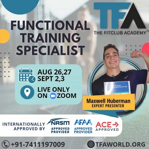 Functional Training Specialist - Online Aug 26,27 & Sep 2,3