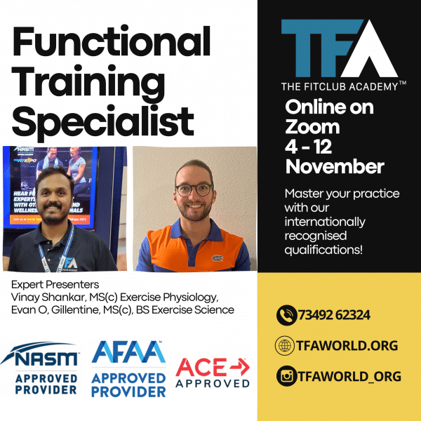 Functional Training Specialist - Online November 4-12